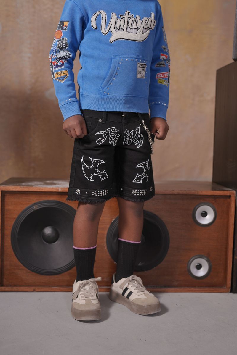 ELITE PREMIUM Faith Double Waist Baggy Shorts Youth - Feature