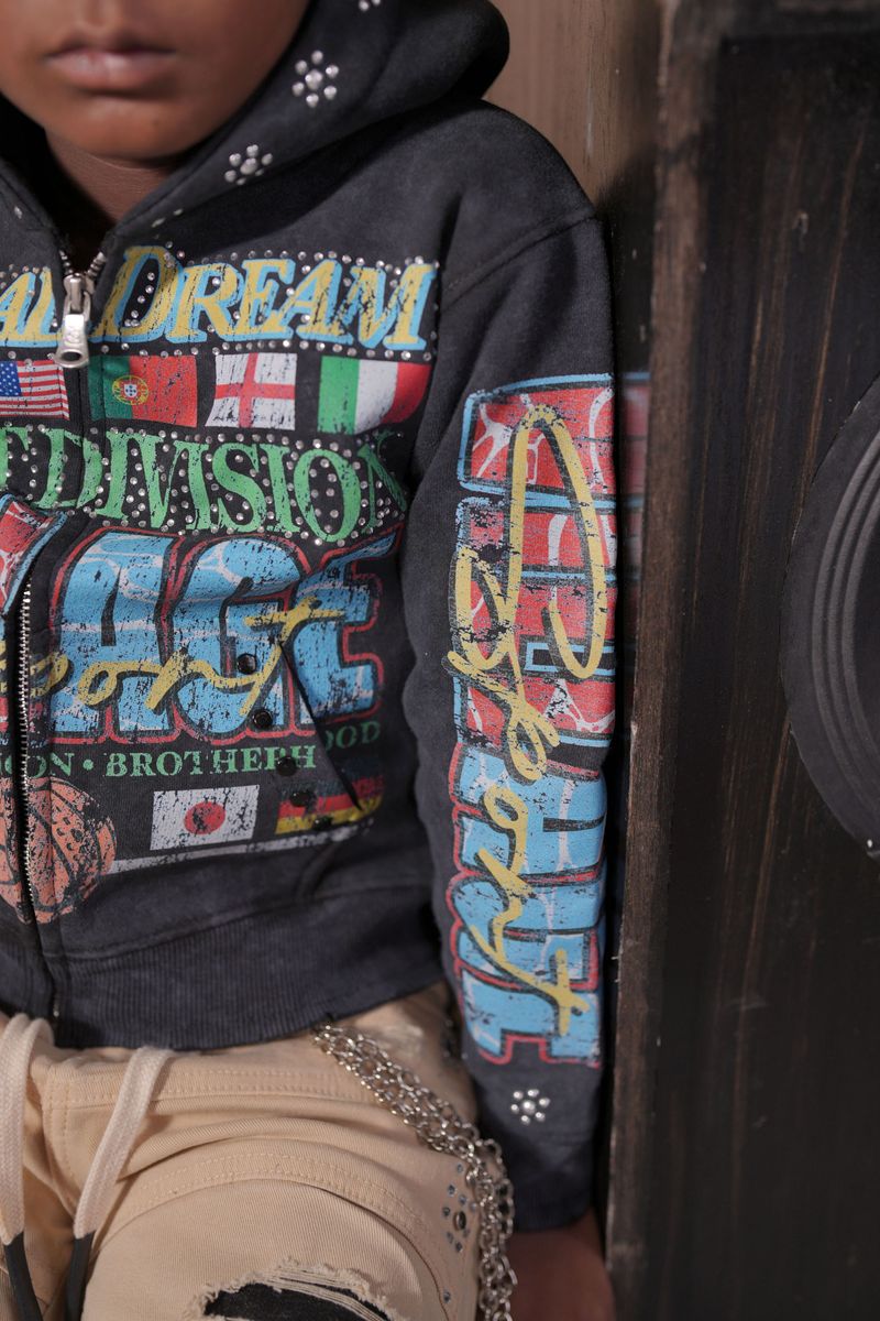 Elite Premium Global Dreams Zipup Hoodie Youth - Feature