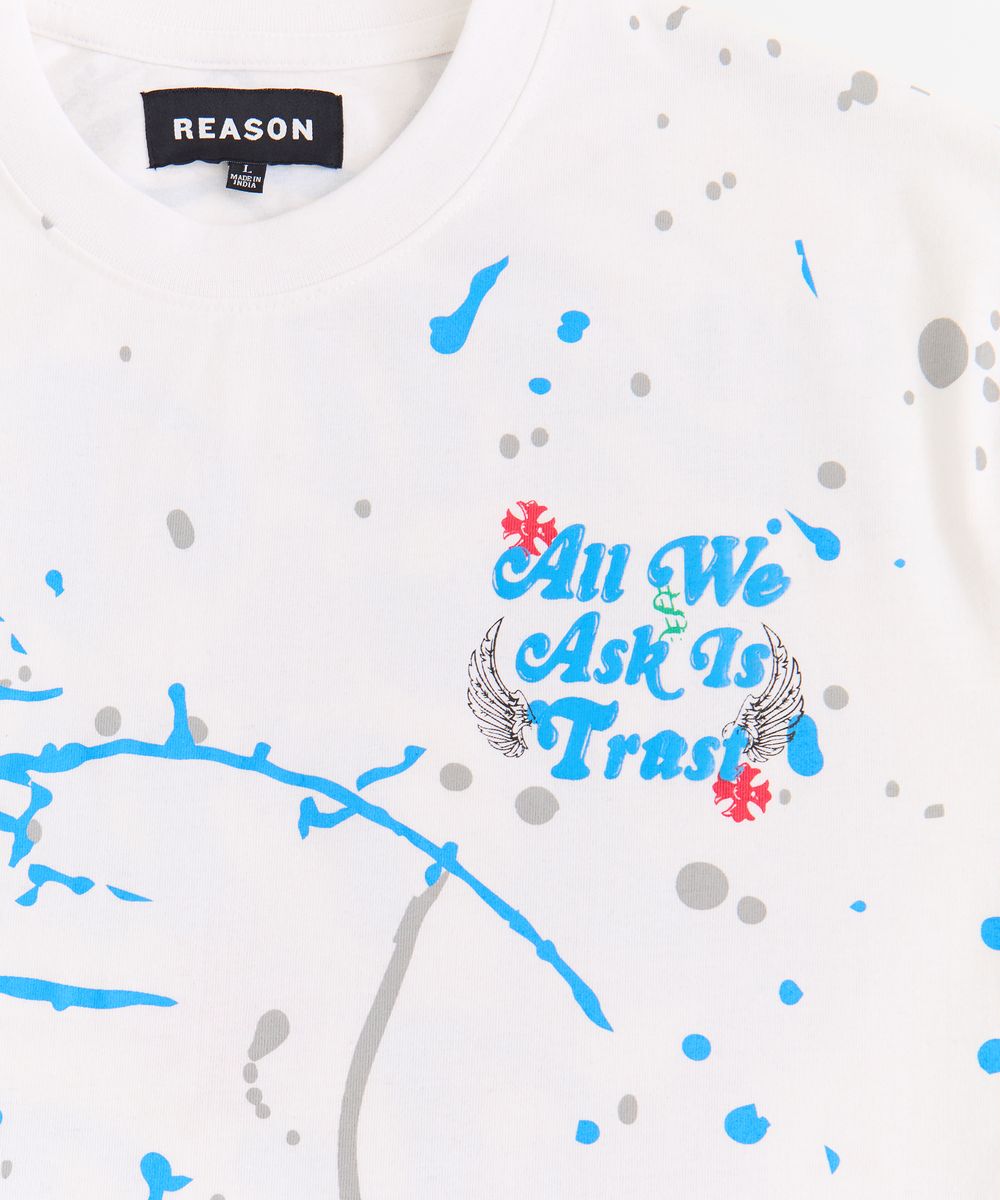 Reason Brand Splatter T-Shirt - Graphic