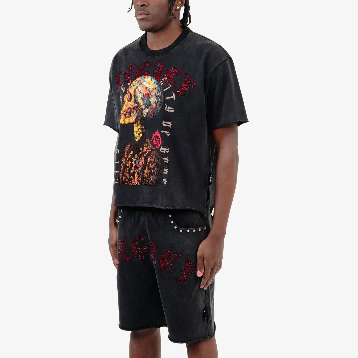 Copper Rivet Skull T-Shirt - Boxy Fit
