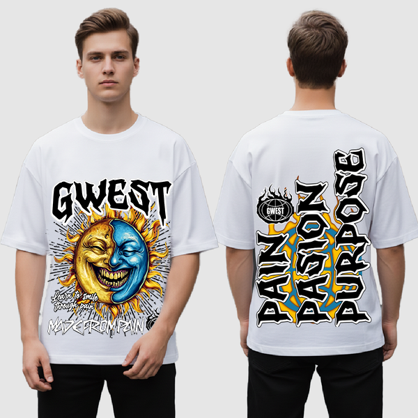 G-West Pain & Peace Tee Men's T-Shirt - Graphic Print