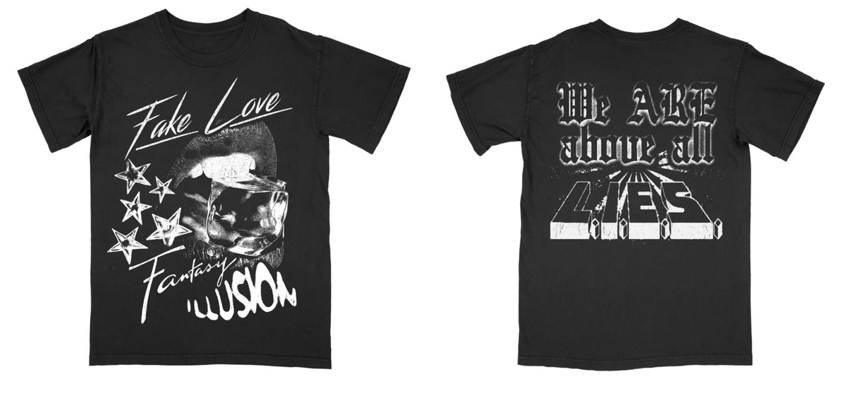 Kofl Lies Tee - Distressed Graphic
