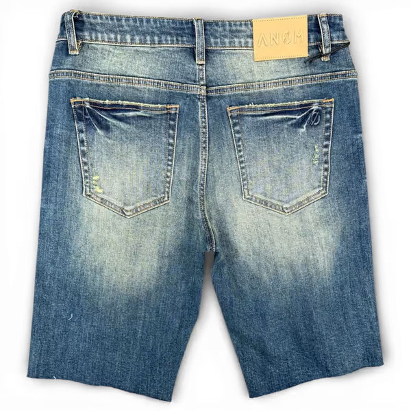 Anom Distressed Shorts - Raw Hem