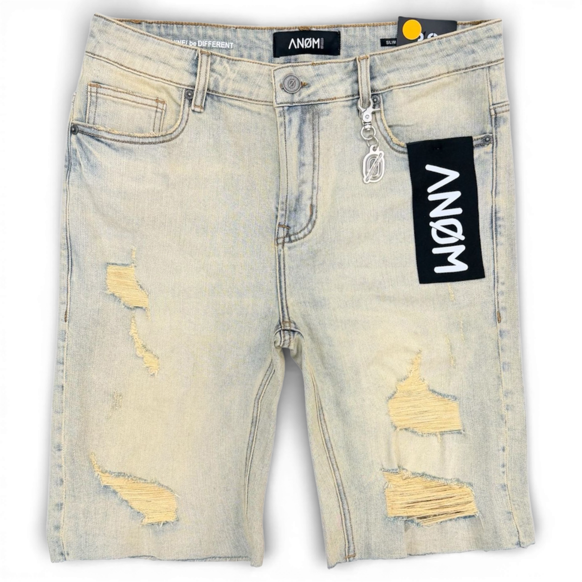 Anom Distressed Shorts - Raw Hem