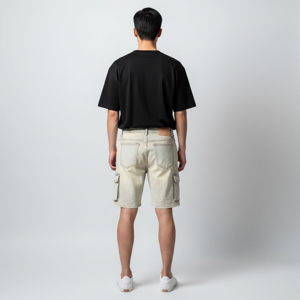 Anom Yazan Cargo Shorts - Snap Pockets