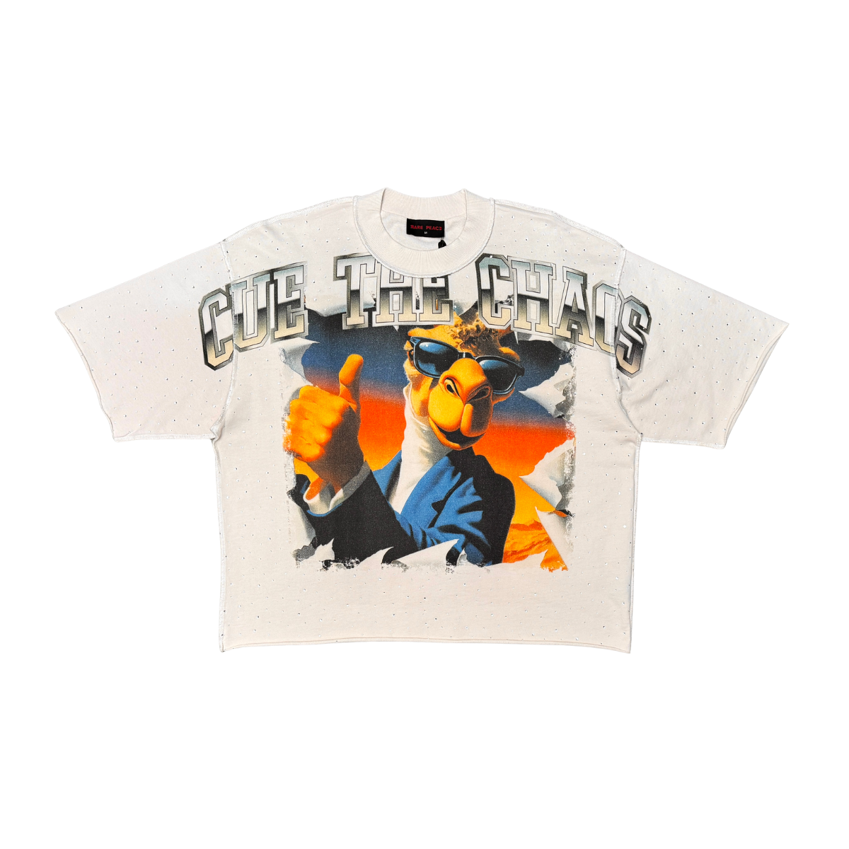 Rare Peace Camel Tee - Rhinestone Graphic