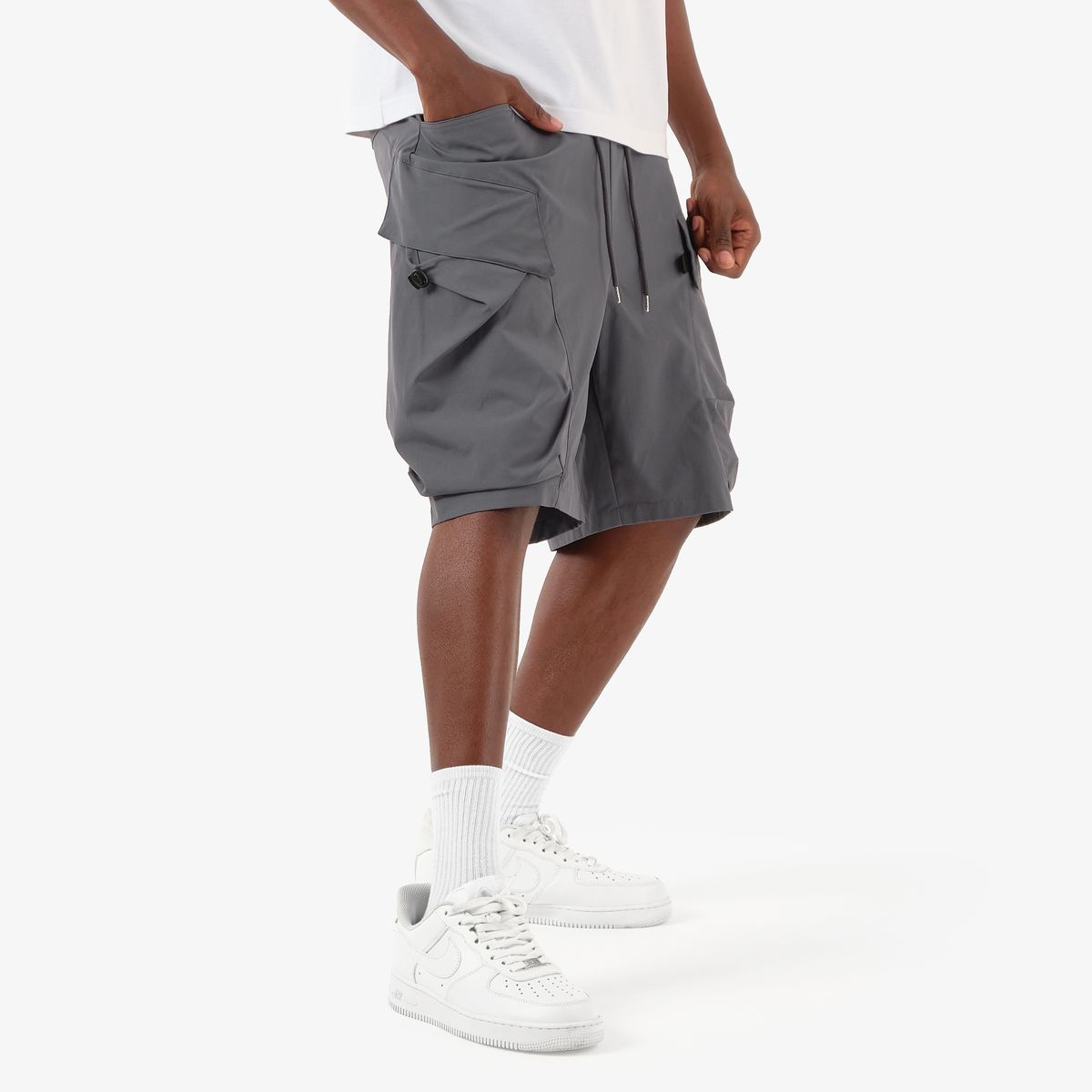 Copper Rivet Cargo Shorts - Oversized Pockets