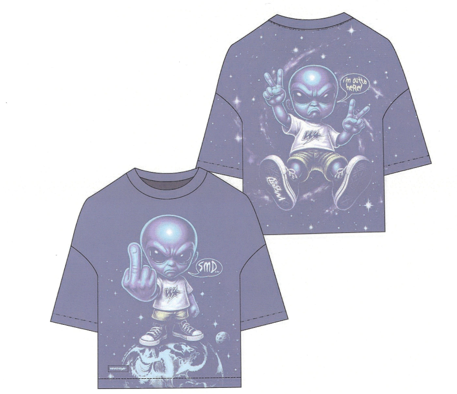 Wrathboy Ufo Tshirt - Alien Graphic