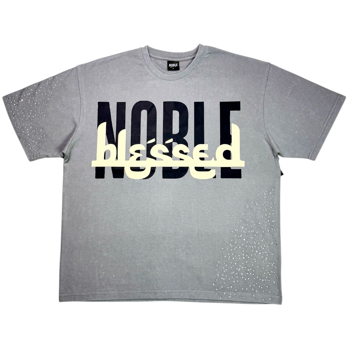 Noble Blessed Tee - Relaxed Fit Washed Grey