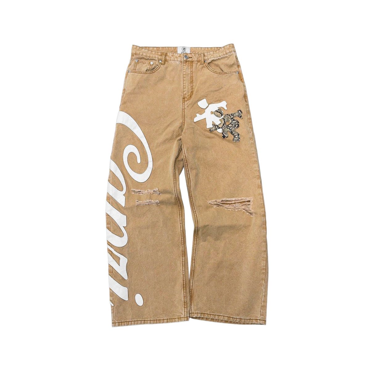 Project Capri Snakeskin Jeans - Distressed