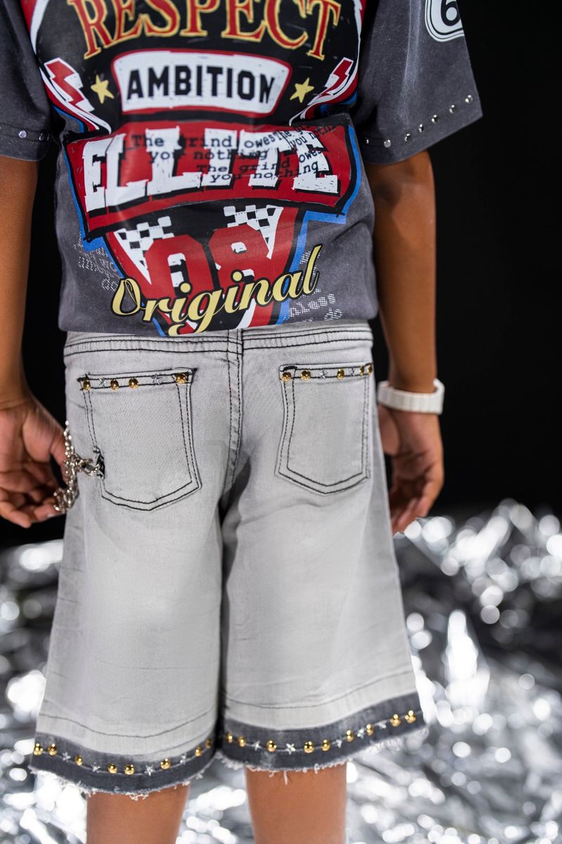 Elite Night Sky Shorts - Light Wash