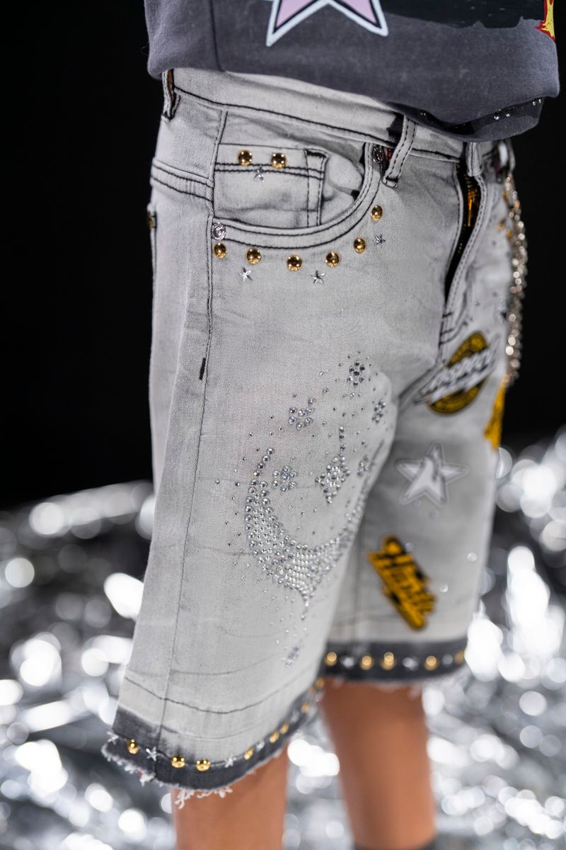 Elite Night Sky Shorts - Light Wash