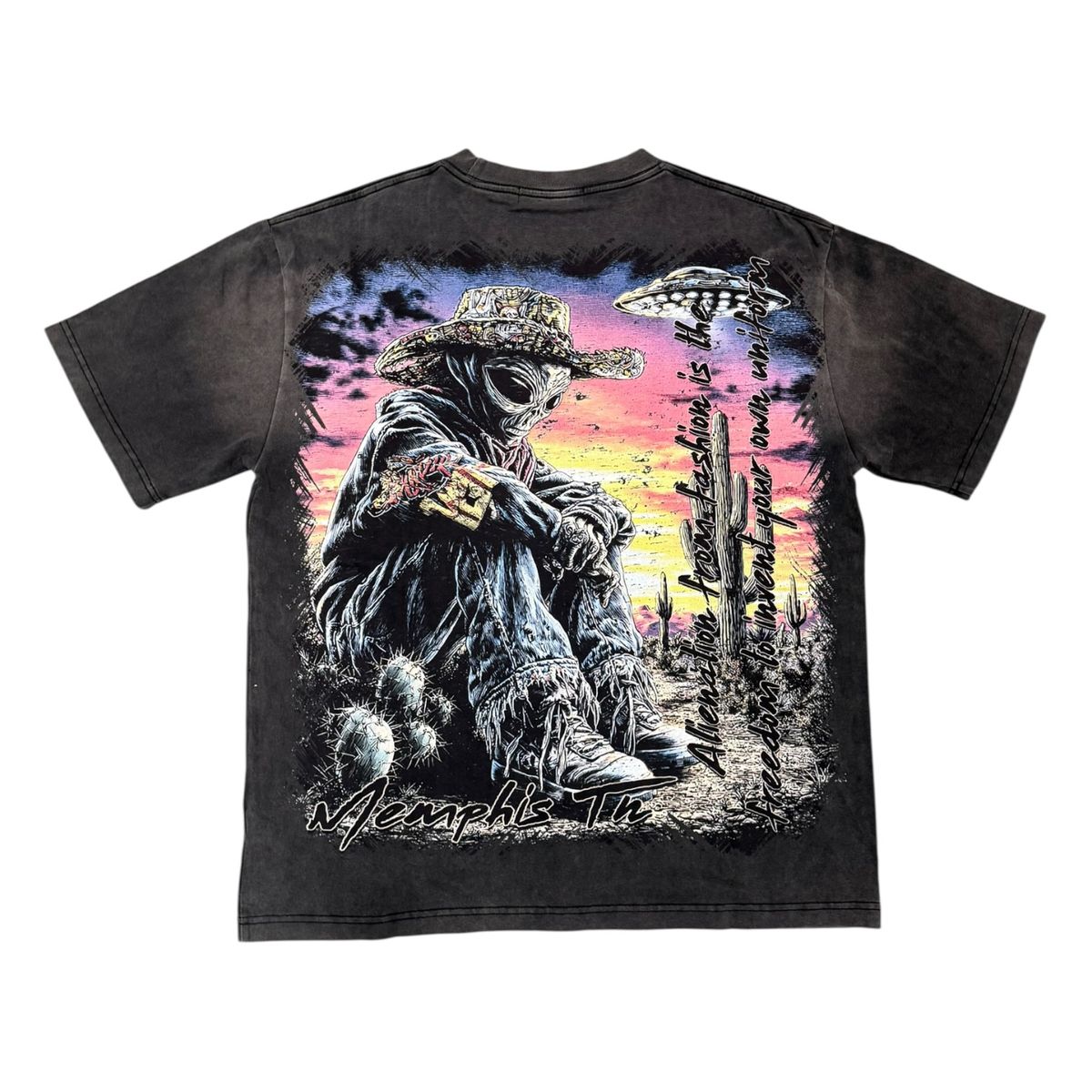 Vtilited Peace T-Shirt - Black