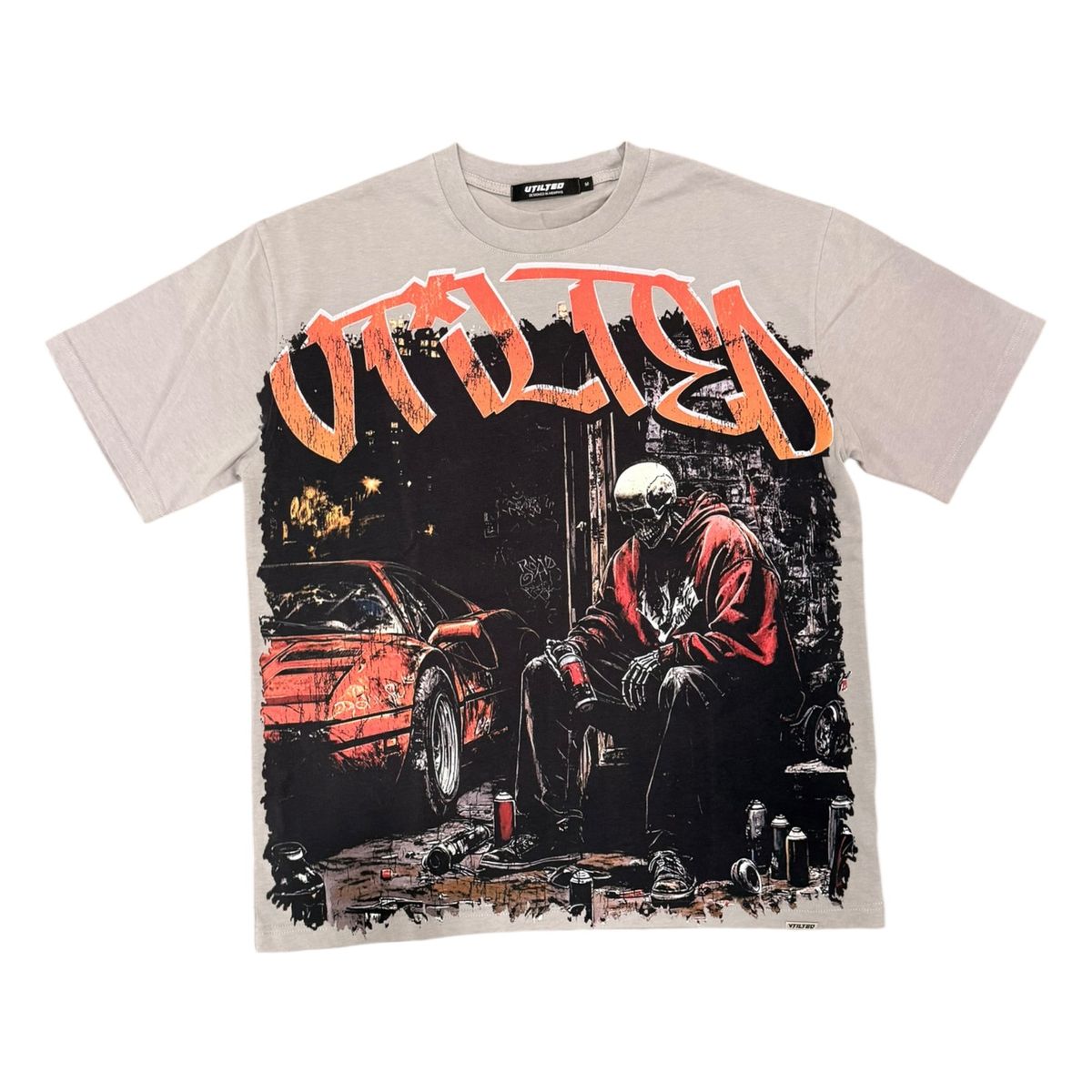 Vtilited Nascar T-Shirt - Gray