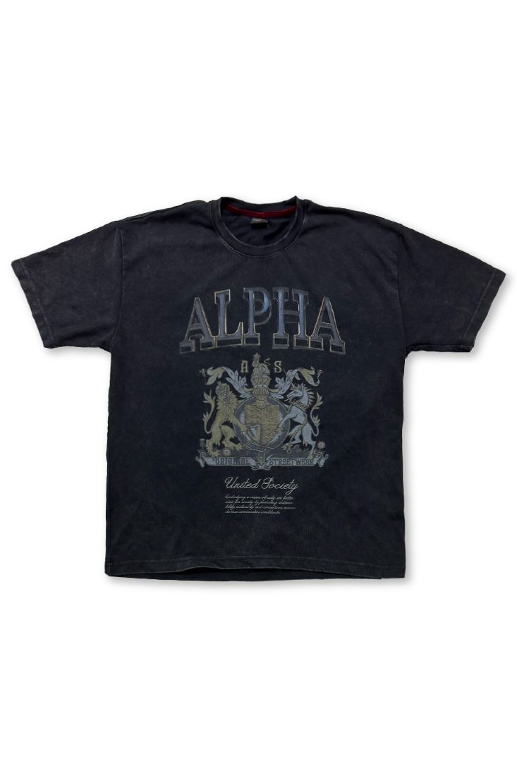 Alpha Style Crest T-Shirt - Heavyweight