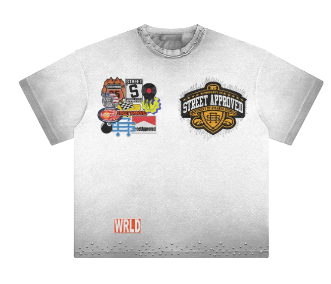 Street Iz Watchin Stay Solid Tee – White