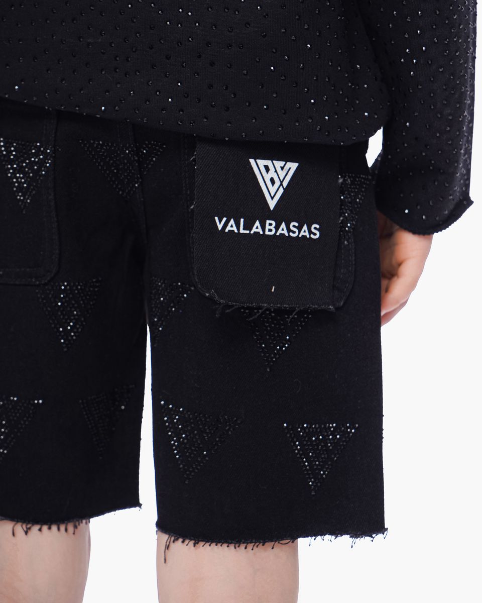 Valabasas Logo Youth Shorts - Raw Hem