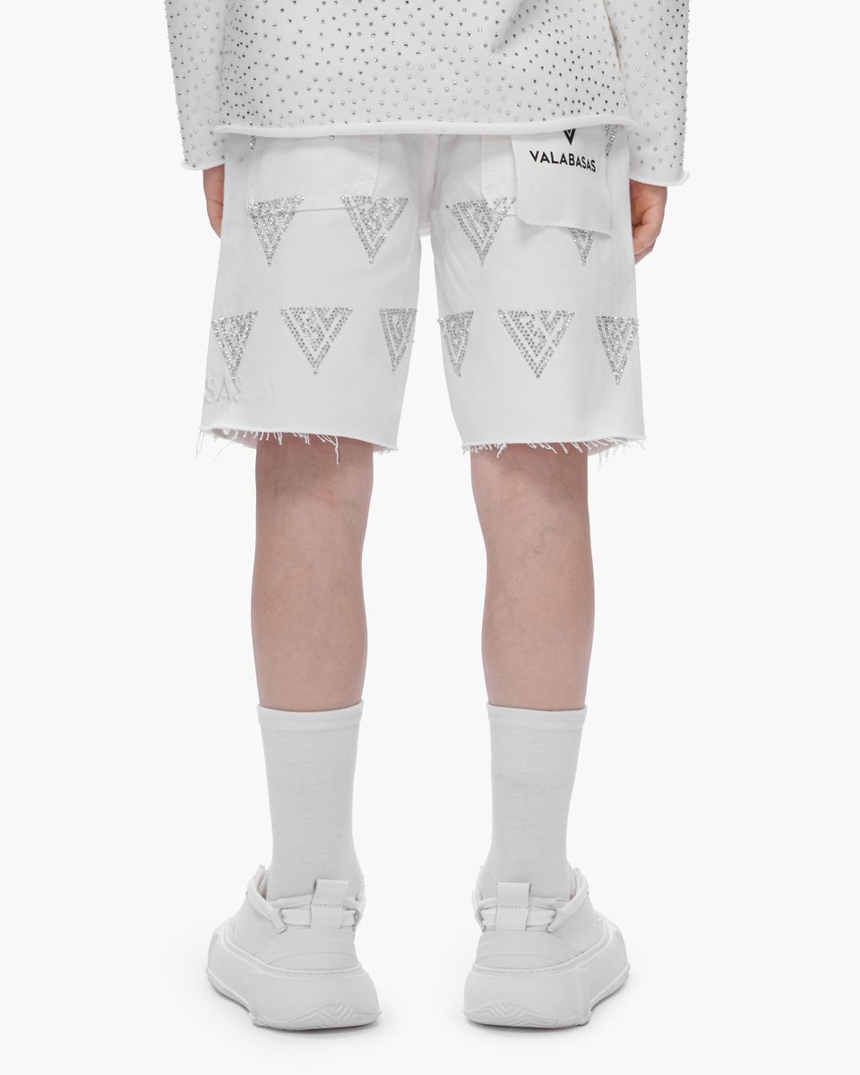 Valabasas Logo Youth Shorts - Raw Hem