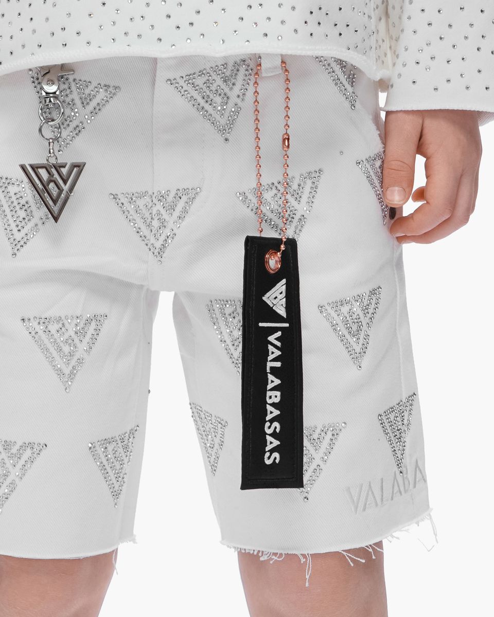 Valabasas Logo Youth Shorts - Raw Hem