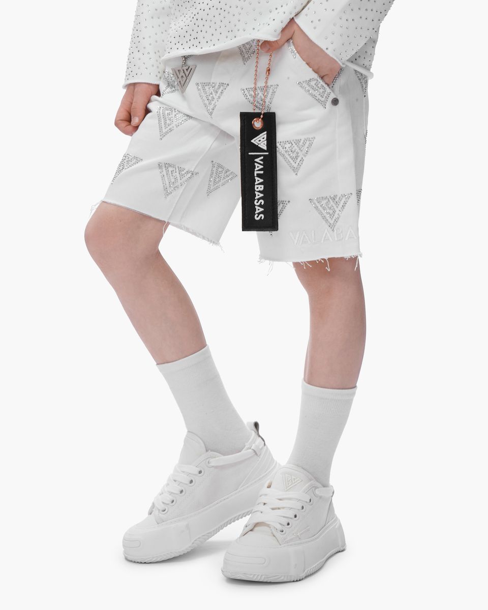 Valabasas Logo Youth Shorts - Raw Hem