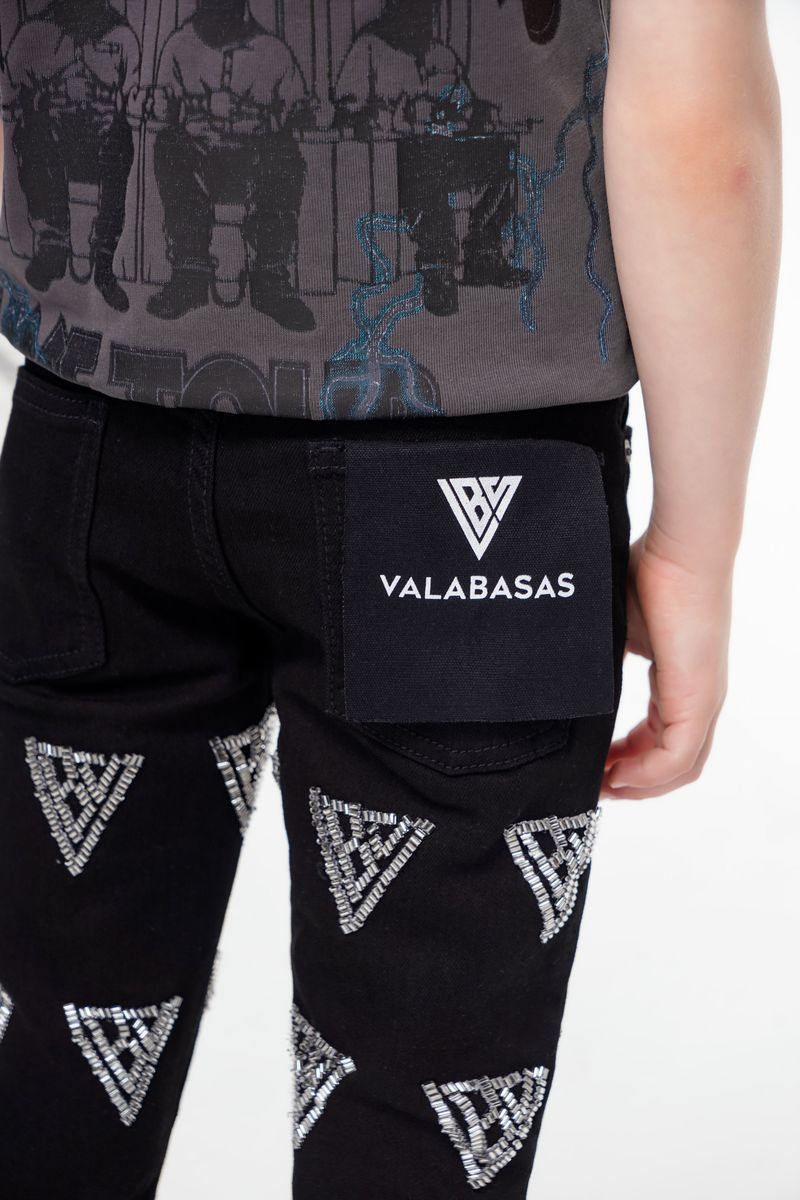 Valabasas Code Youth Jeans - Embroidered Detail