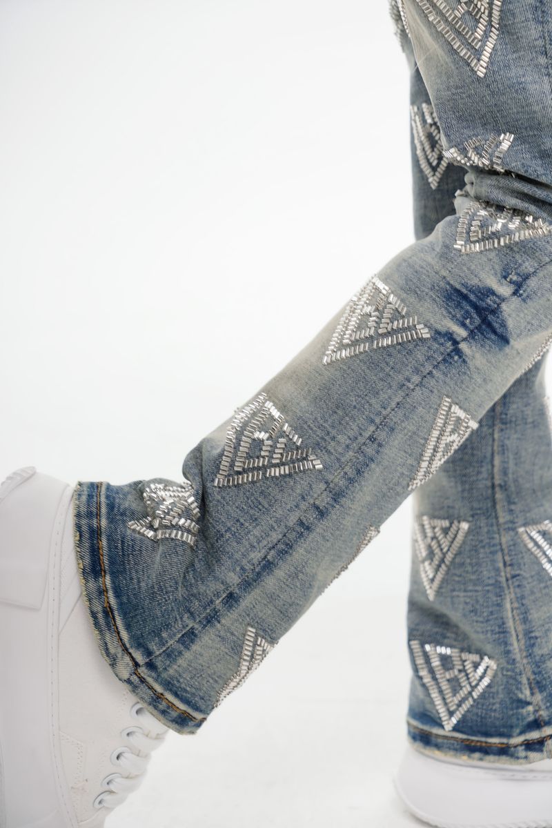 Valabasas Code Youth Jeans - Embroidered Detail