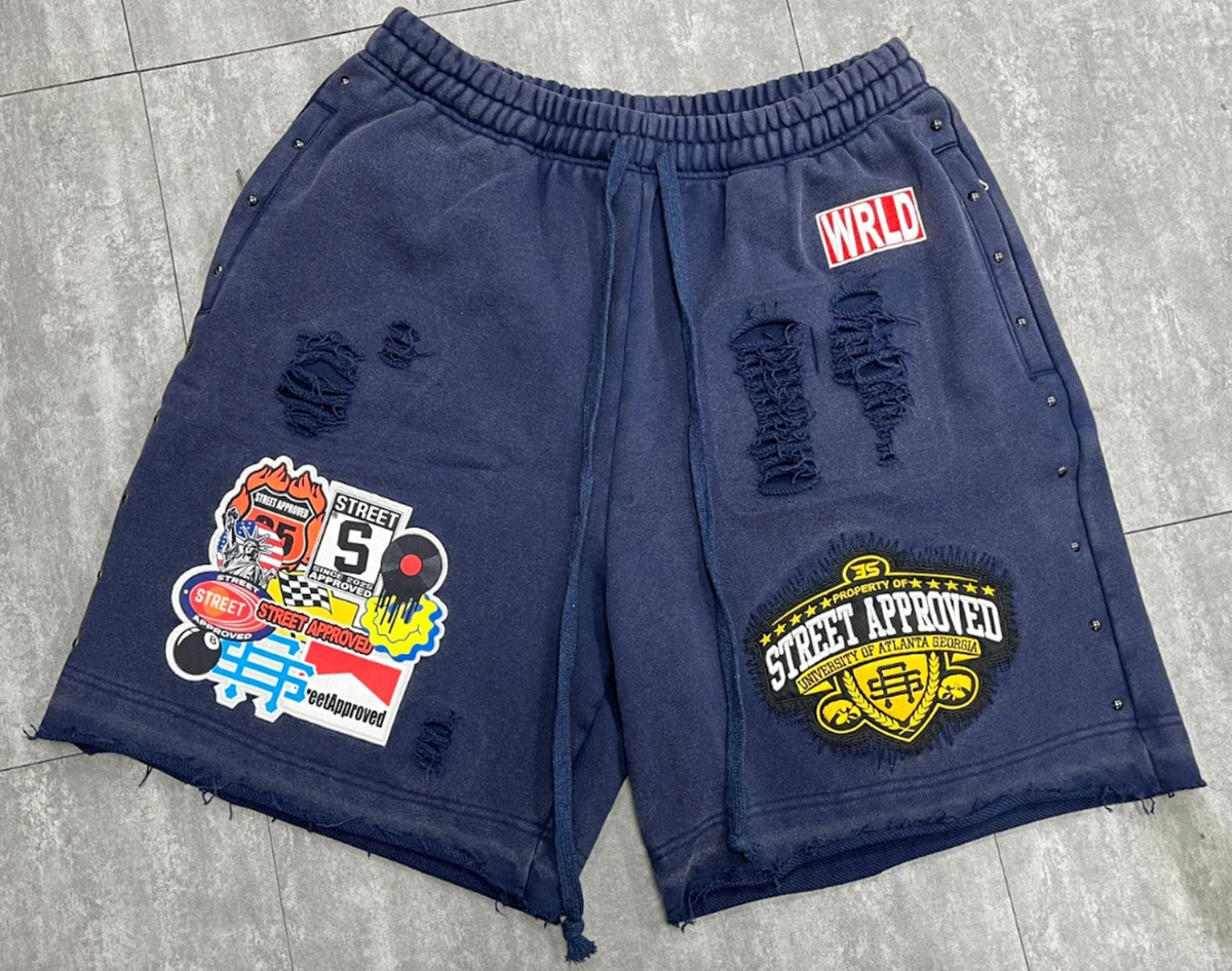 Street Iz Watchin University Shorts – Navy