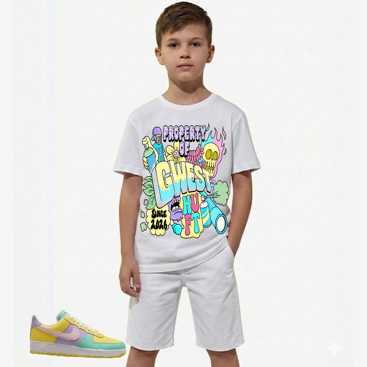 G-West Graffiti Youth T-Shirt - Graphic