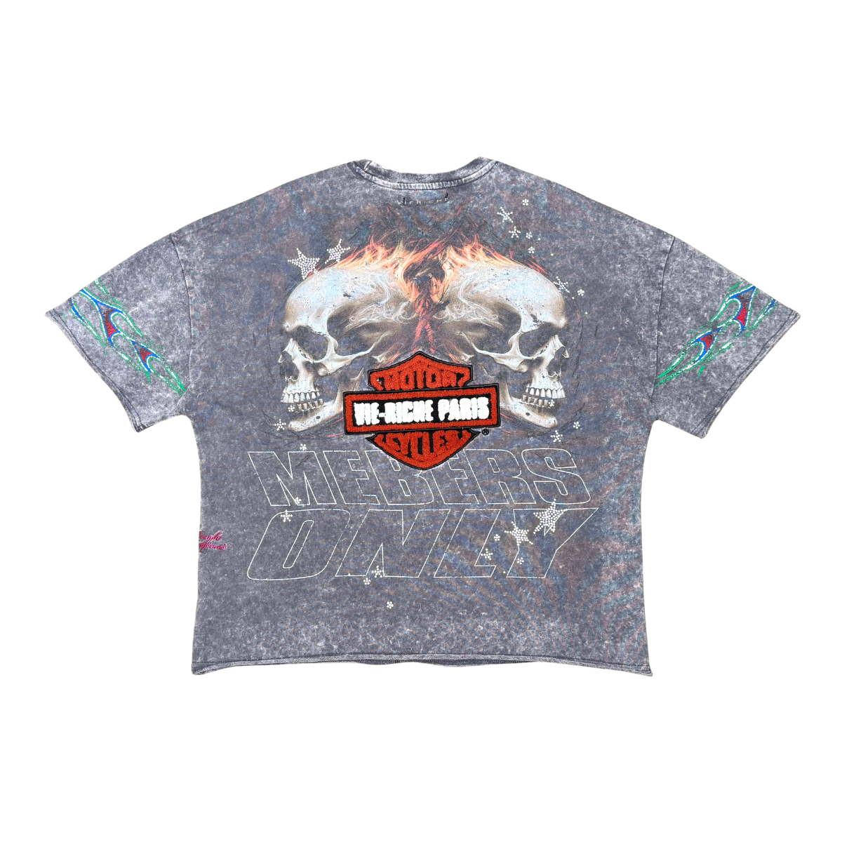 Vie+Riche Skullcycle Tee T-Shirt - Gray