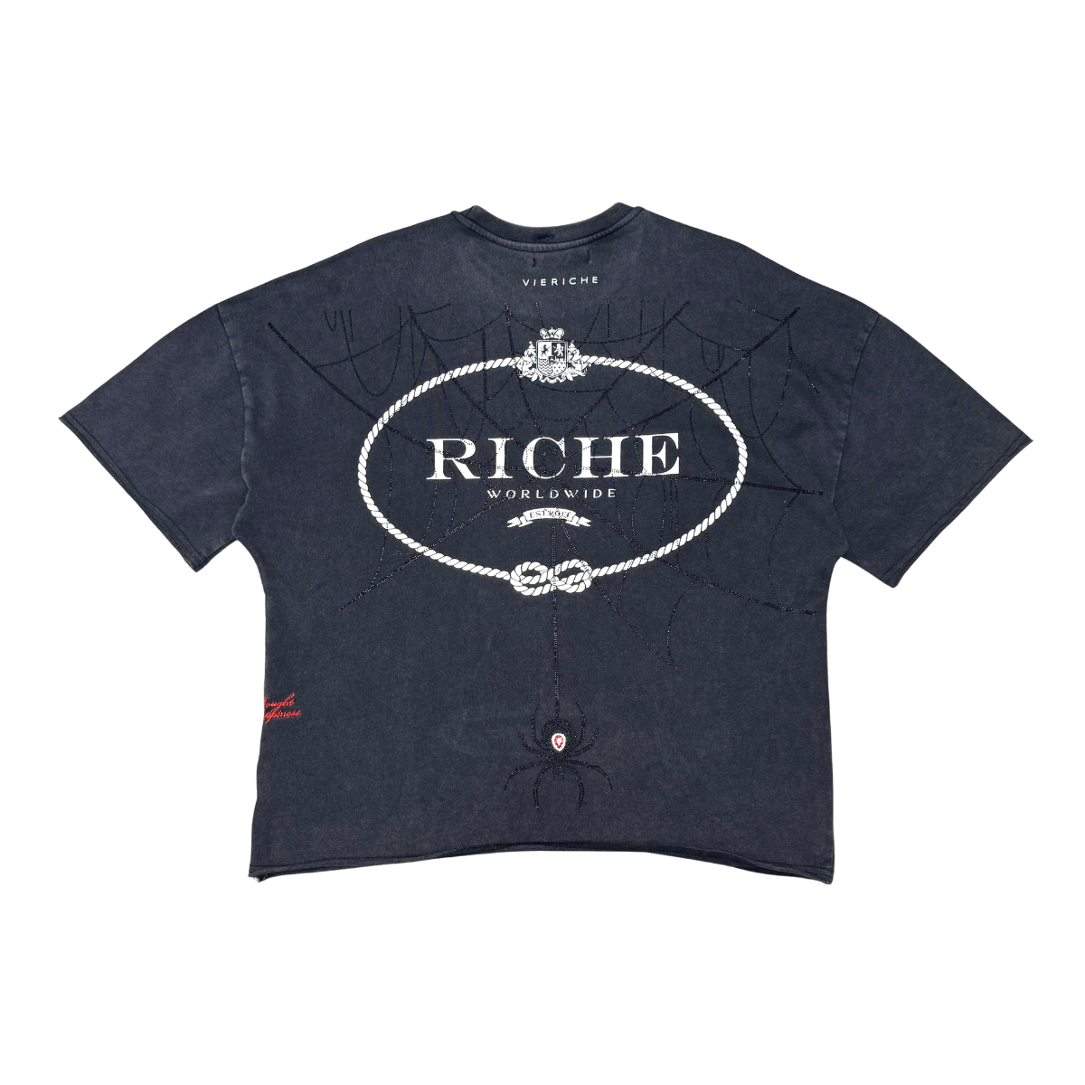 Vie Riche Arachnophobia Tee - Black