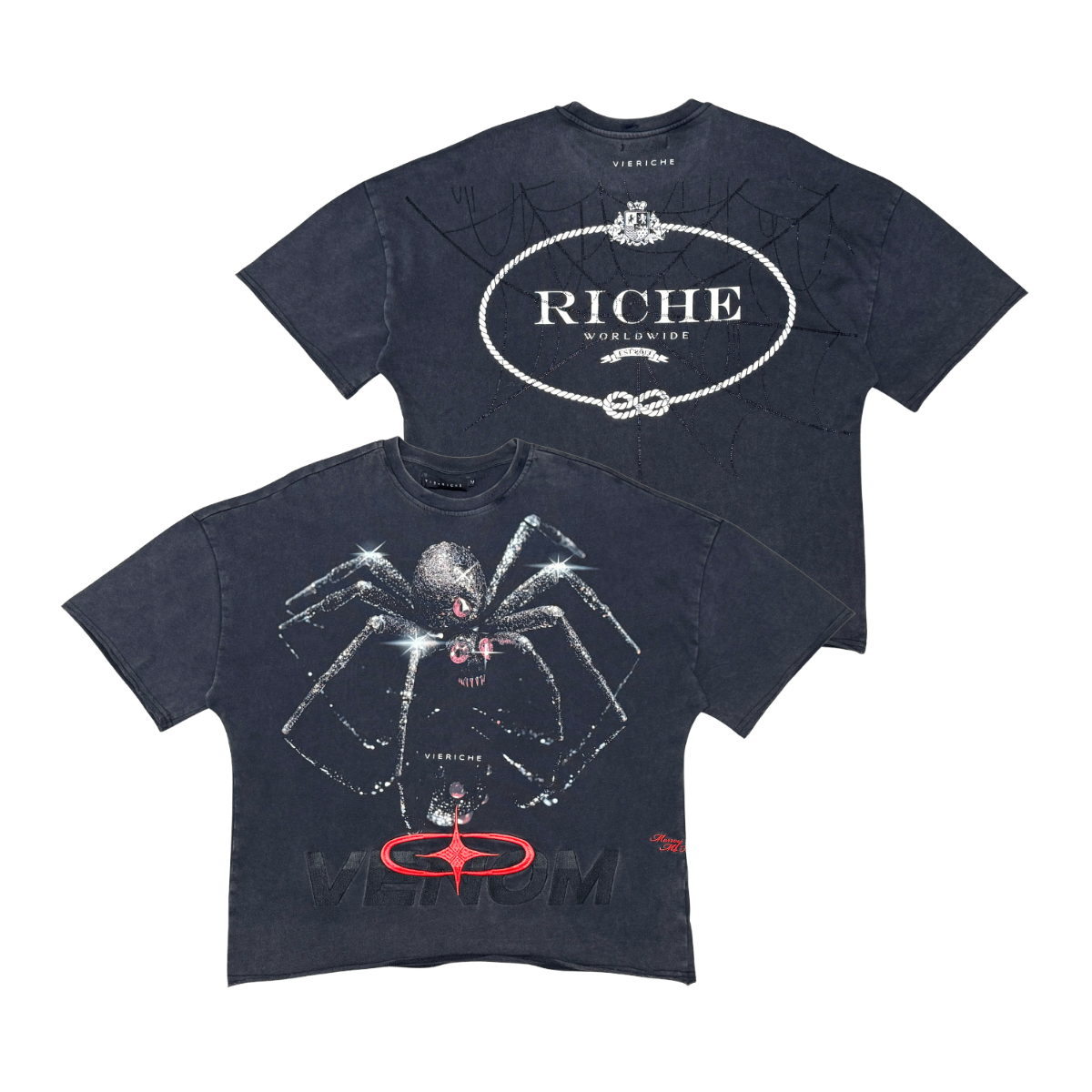 Vie Riche Arachnophobia Tee - Black