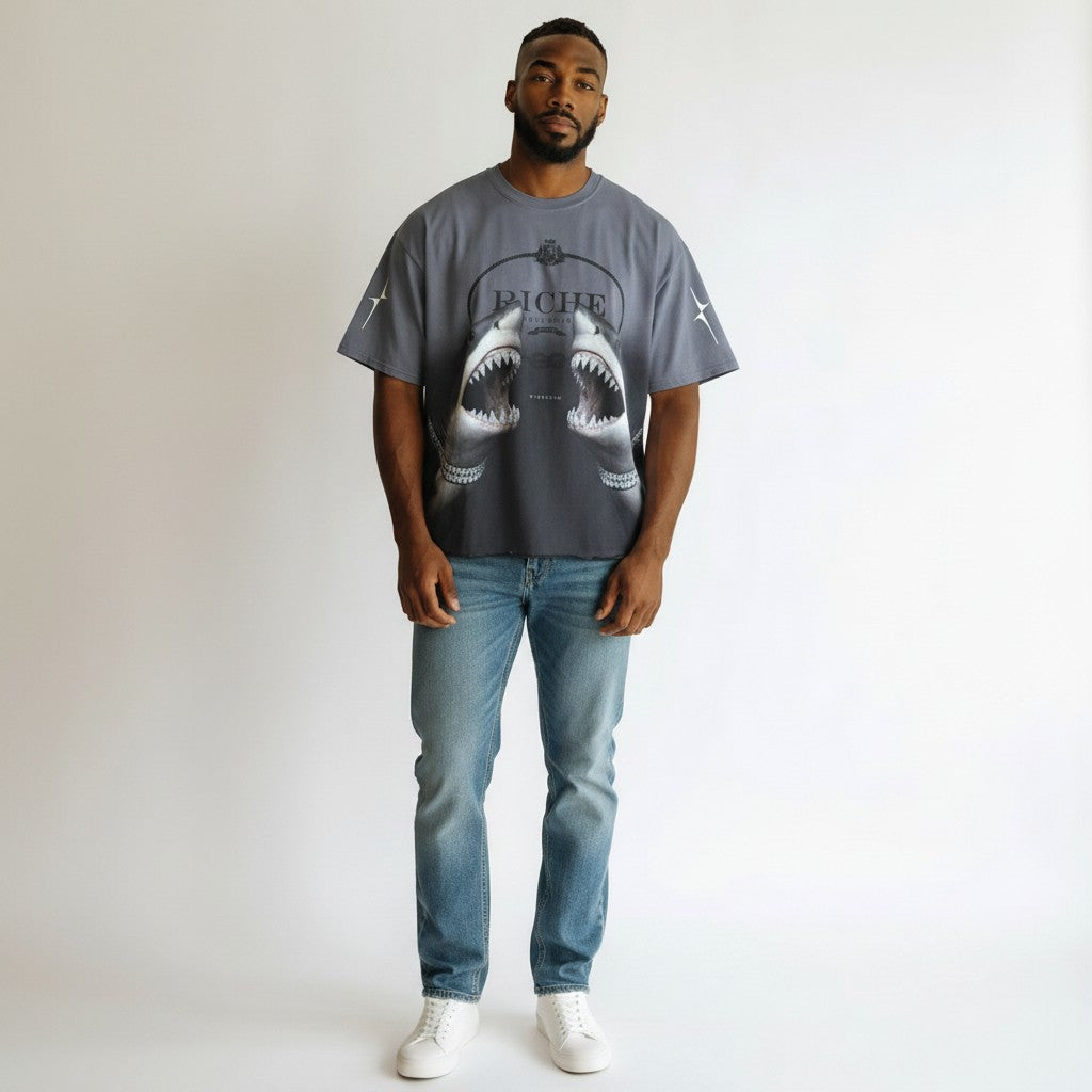 Vie+Riche Shark Tee - Graphic