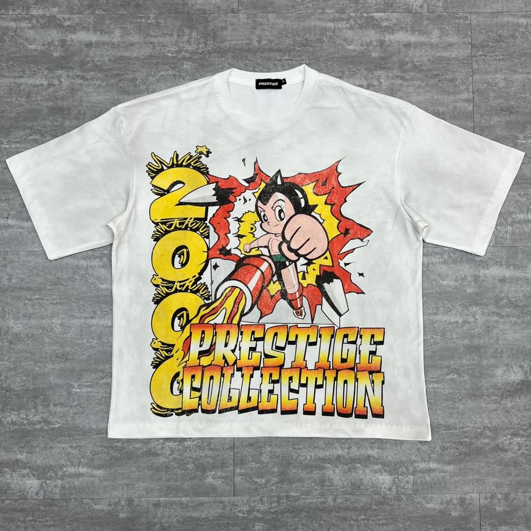 Prestige Denim Astro Tee - Graphic White