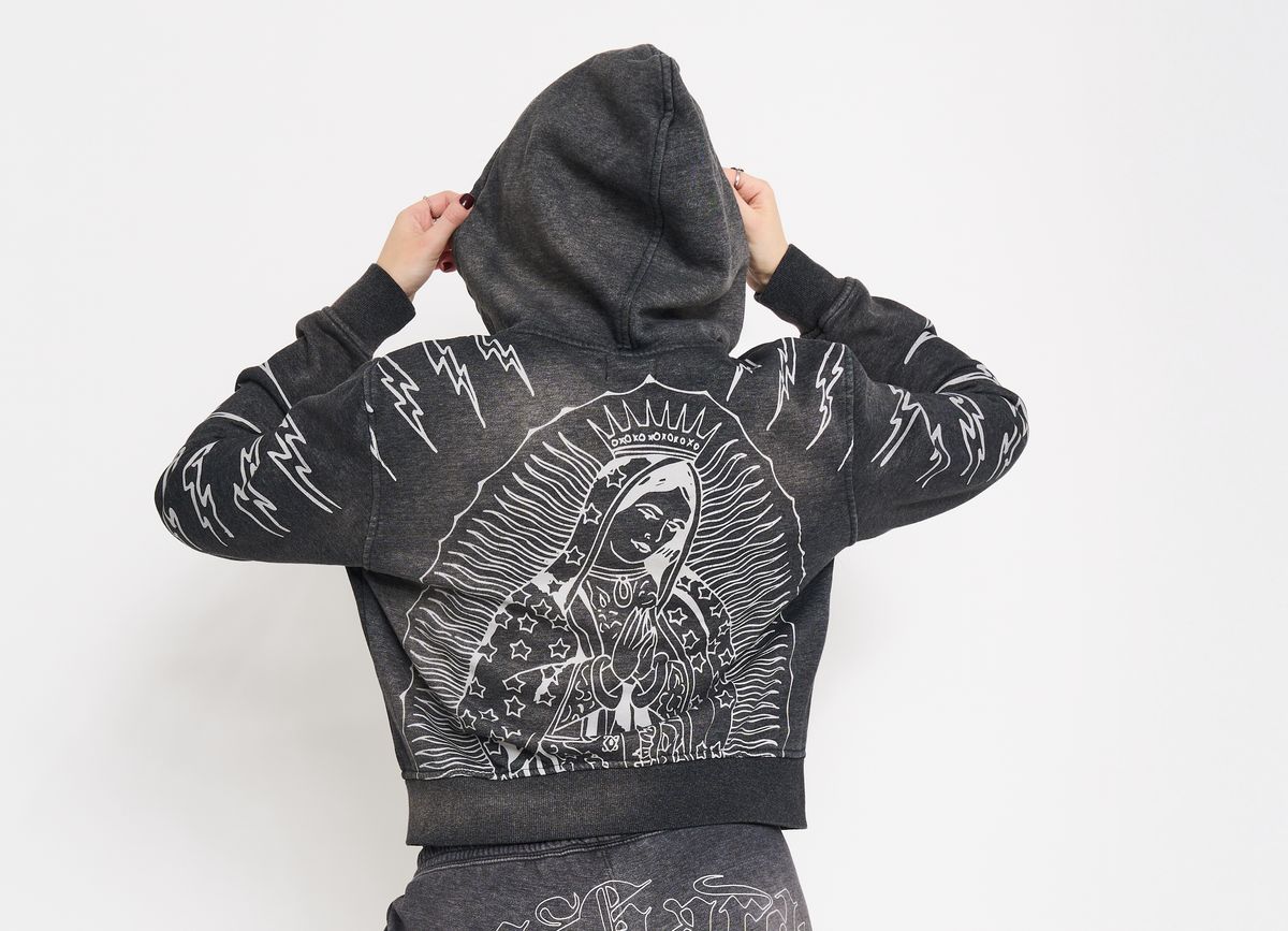 Ed Hardy Mary Hoodie - Graphic Zip-Up
