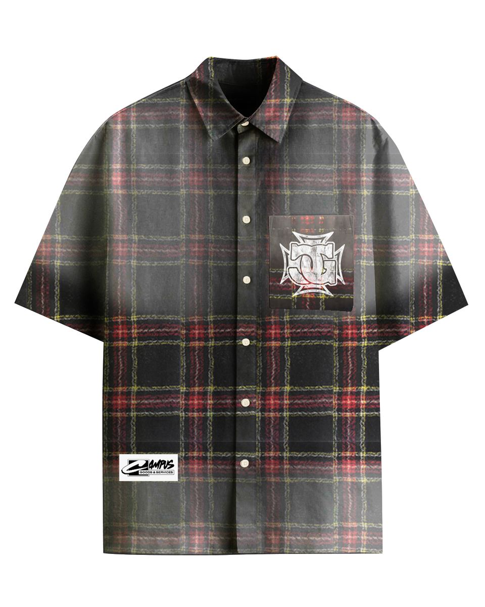 Campus Sun Fade Flannel – Black