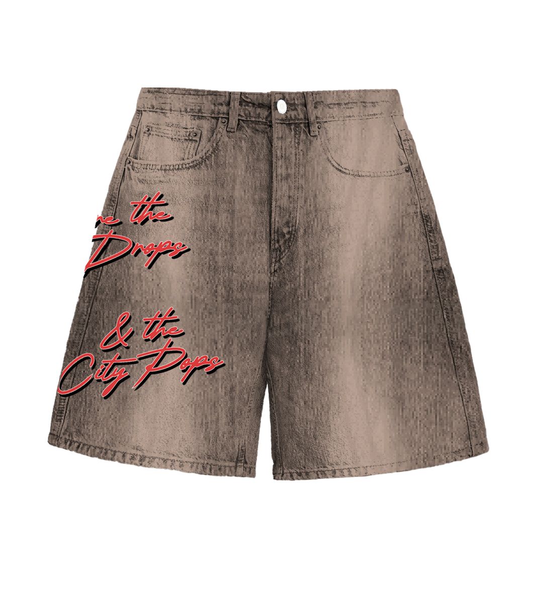 Campus Graphic Shorts - Vintage Wash Brown