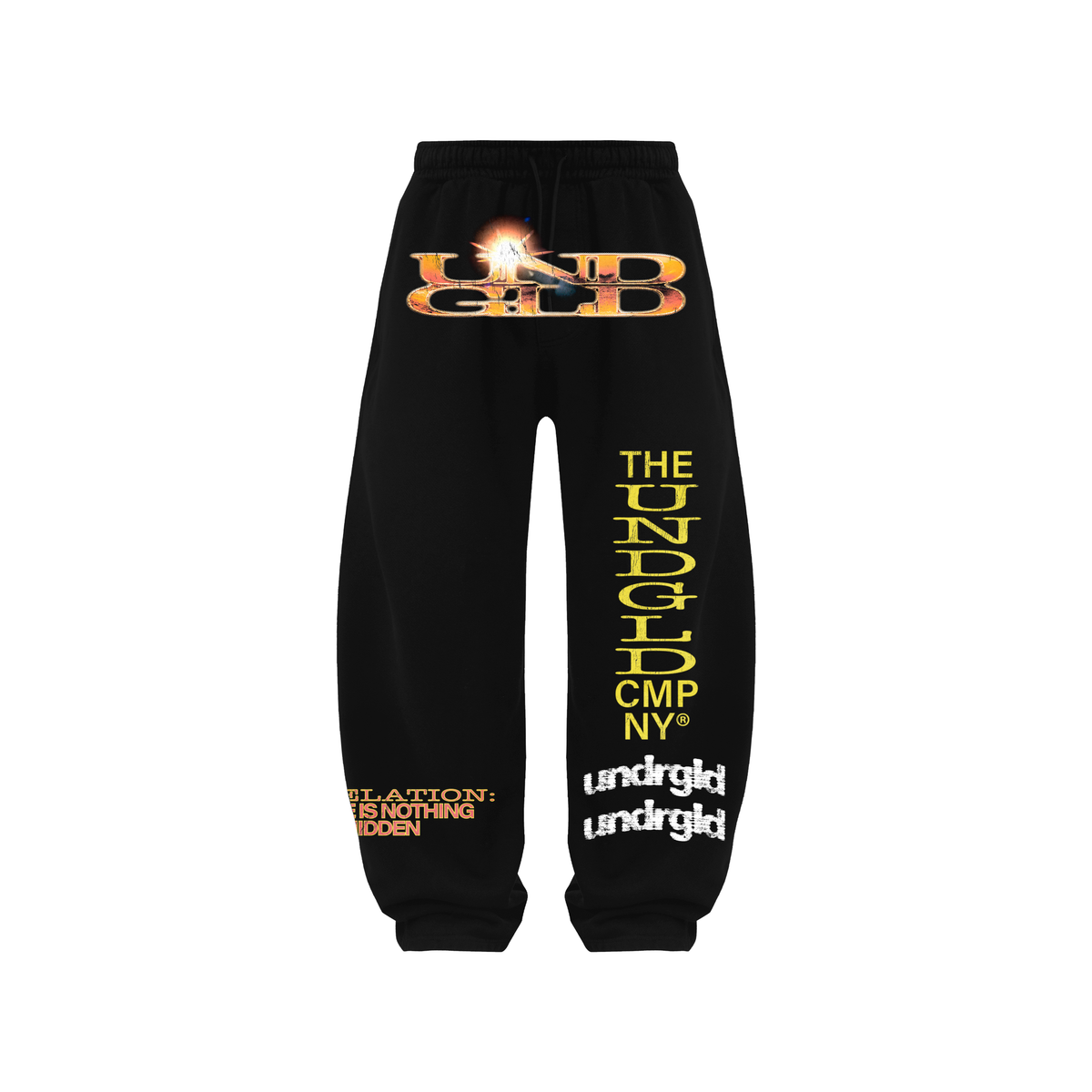 UNDERGOLD Revelation Reveal Graphic Sweatpants – Black