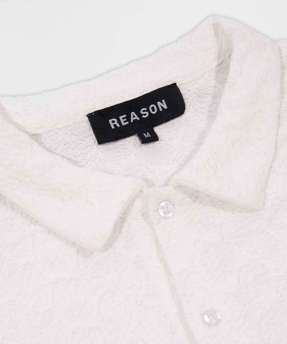 Reason Brand Jacquard Shirt - Textured