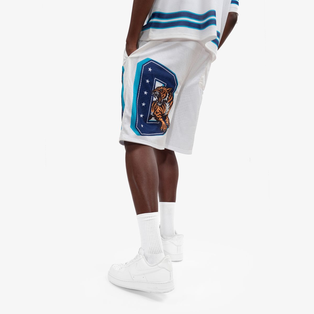 Copper Rivet Tiger Shorts - Mesh