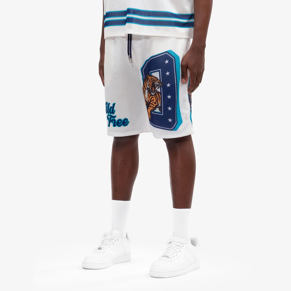 Copper Rivet Tiger Shorts - Mesh