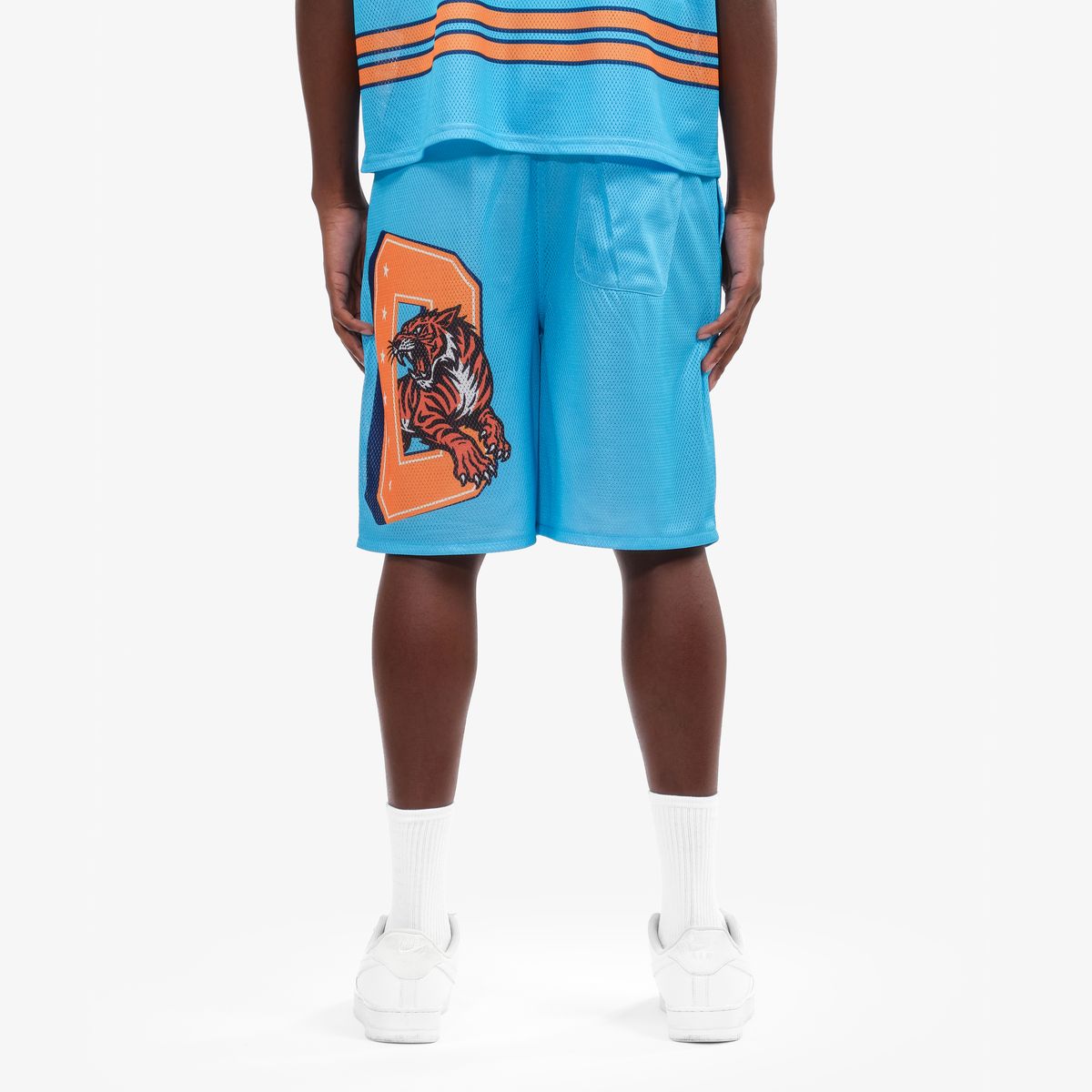 Copper Rivet Tiger Shorts - Graphic