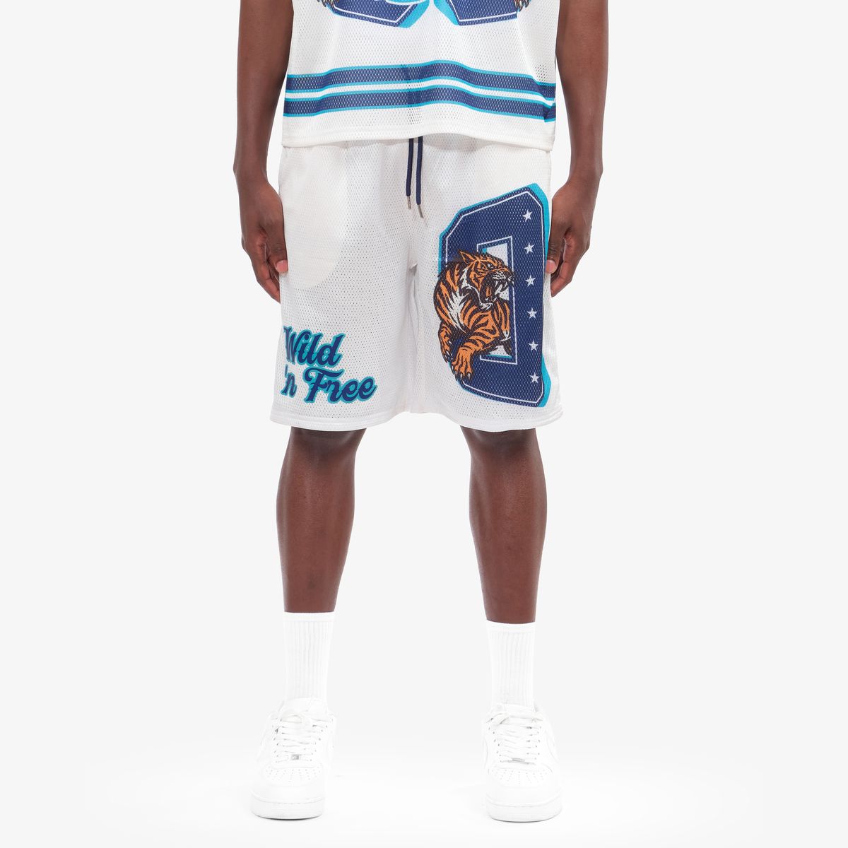 Copper Rivet Tiger Shorts - Mesh