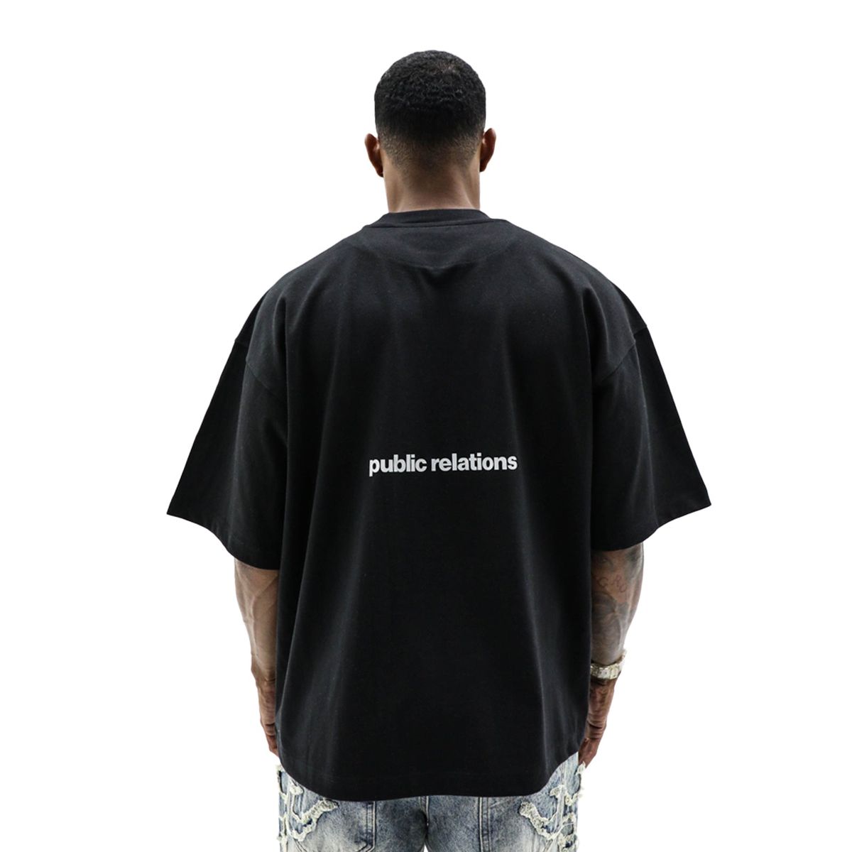 Heights Split-Face T-Shirt - Oversized