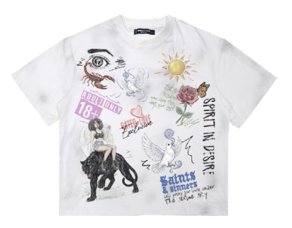 Roku Studio Divine Chaos Relaxed Loose Fit Graphic Tee