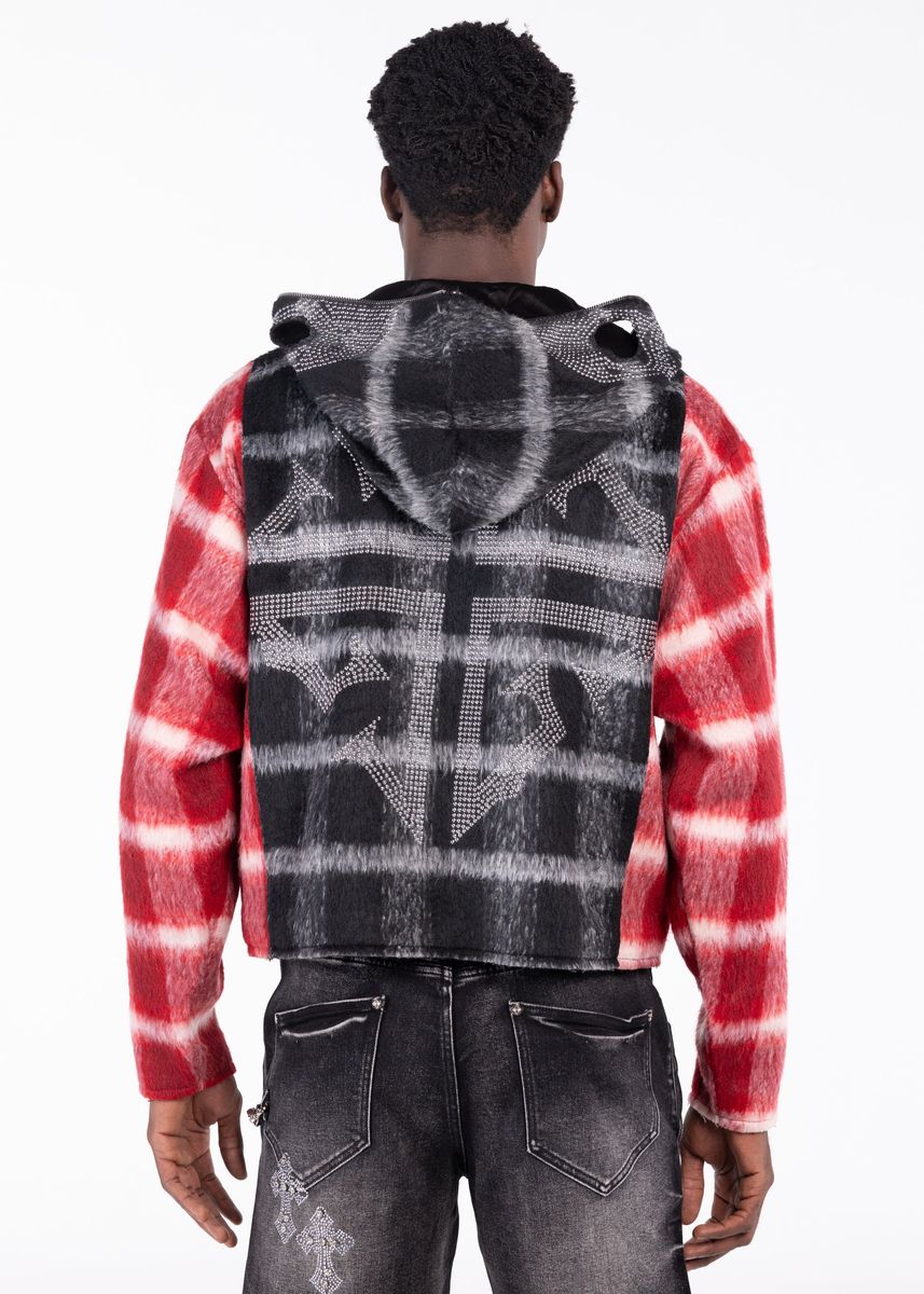 Blood Red Skeleton Half Zip