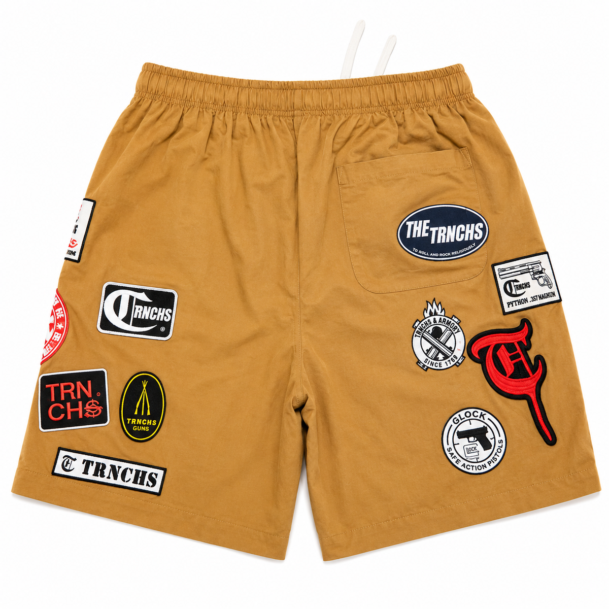 Trnchs Patchwork Shorts - Embroidered