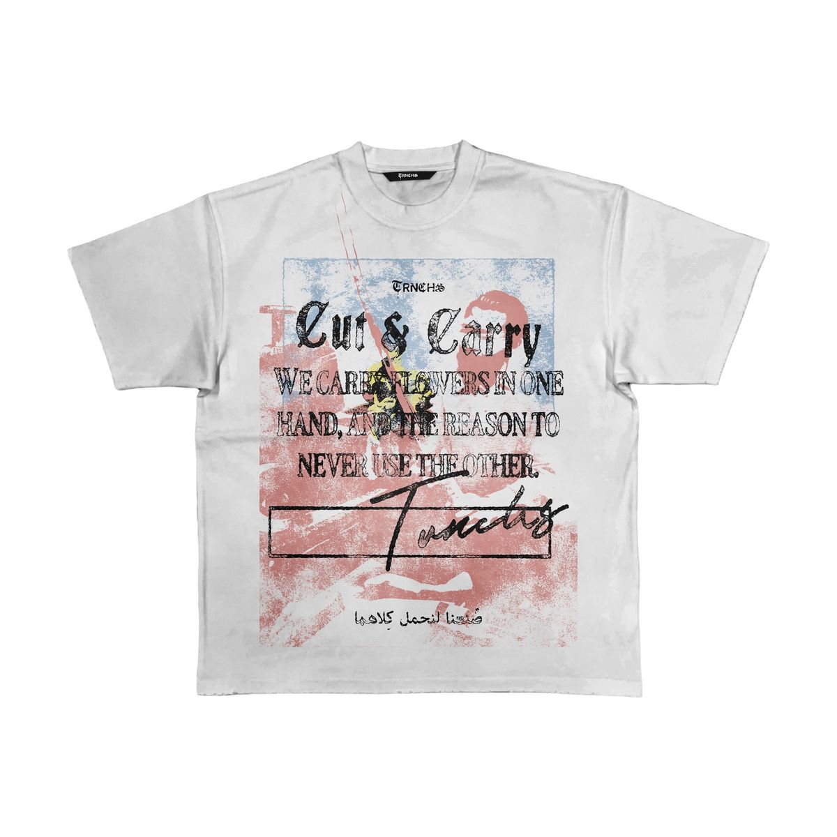 Trnchs Bold Graphic T-Shirt - Heavyweight White