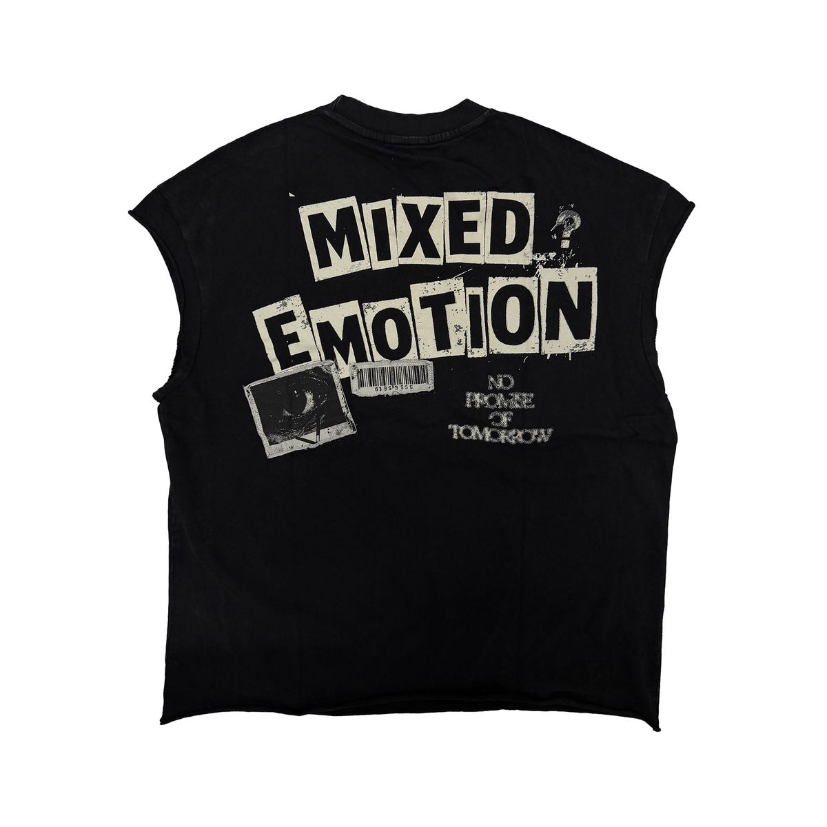 Mixed Emotion Newspaper Tee - Sleeveless