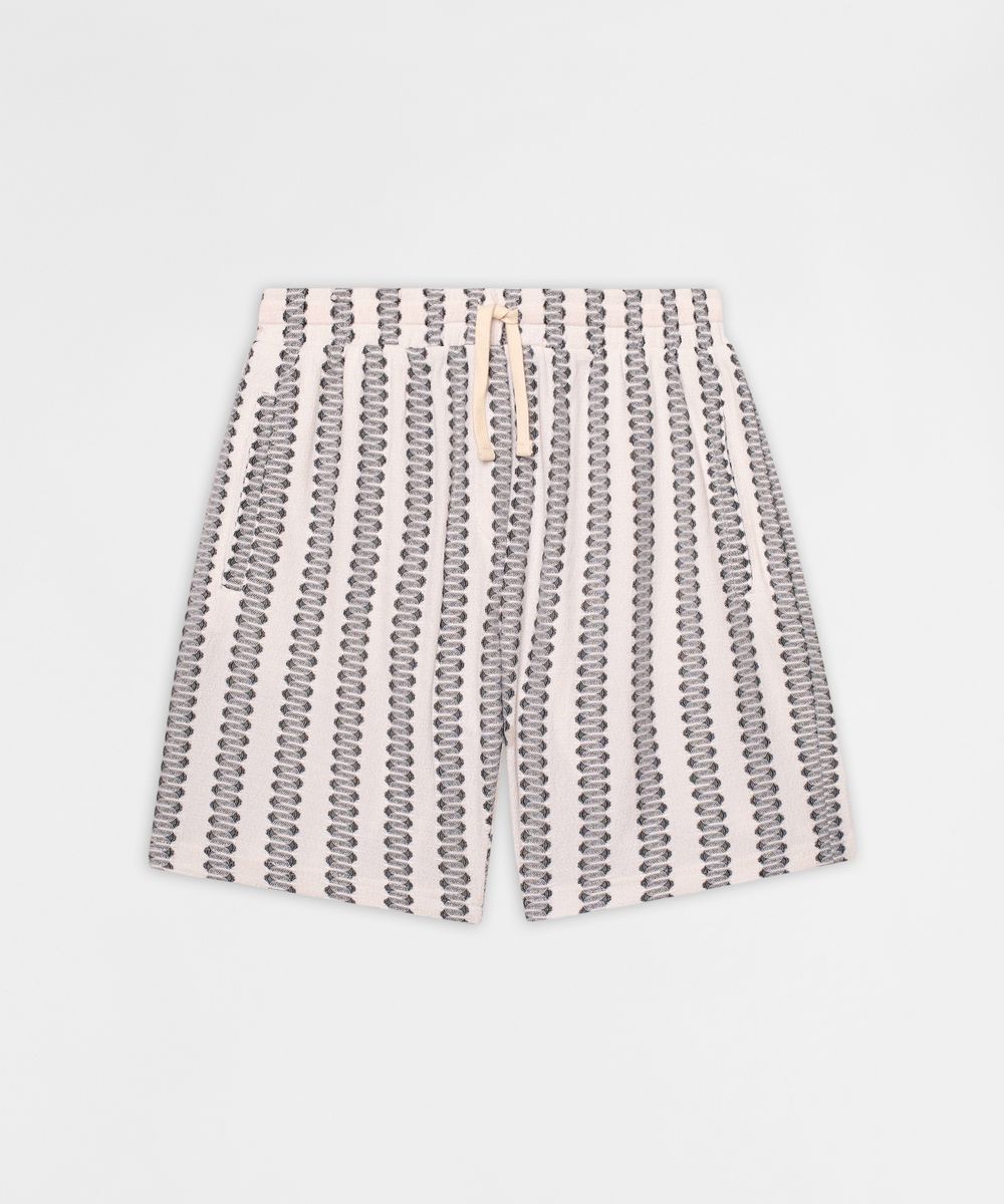 Reason Brand Stripe Shorts - Textured