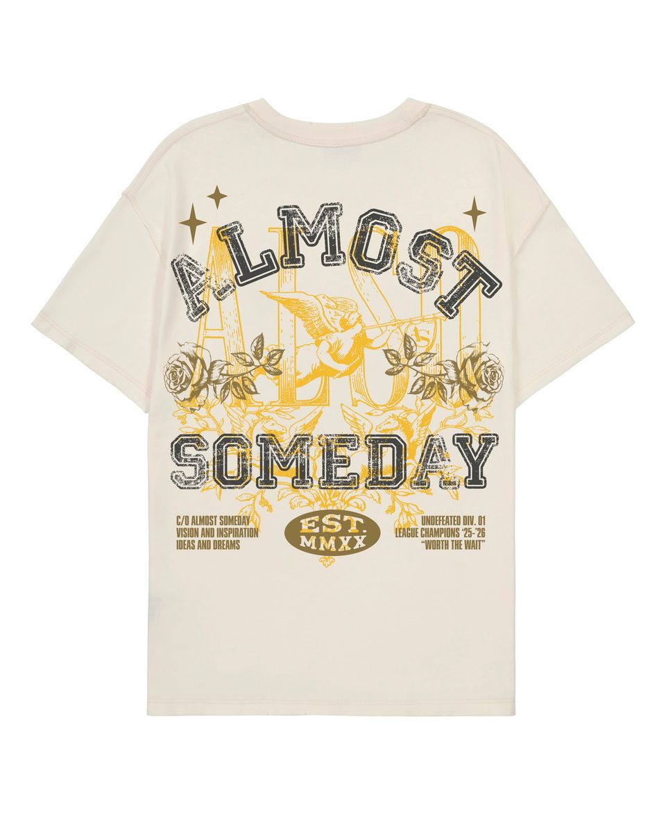 Almost Someday League Graphic Tee – Cream